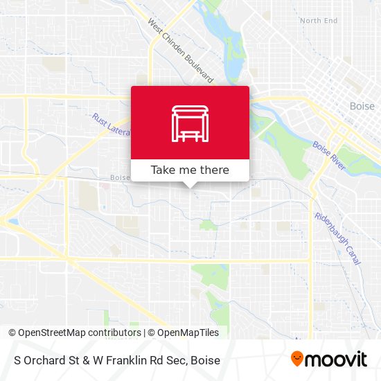 S Orchard St & W Franklin Rd Sec map