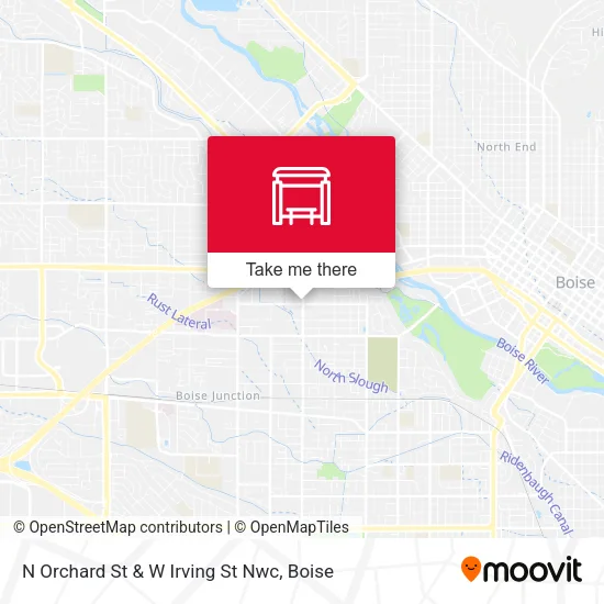 Mapa de N Orchard St & W Irving St Nwc
