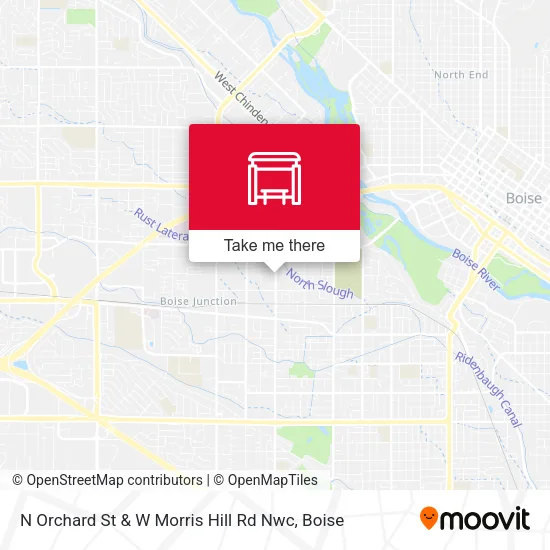 N Orchard St & W Morris Hill Rd Nwc map