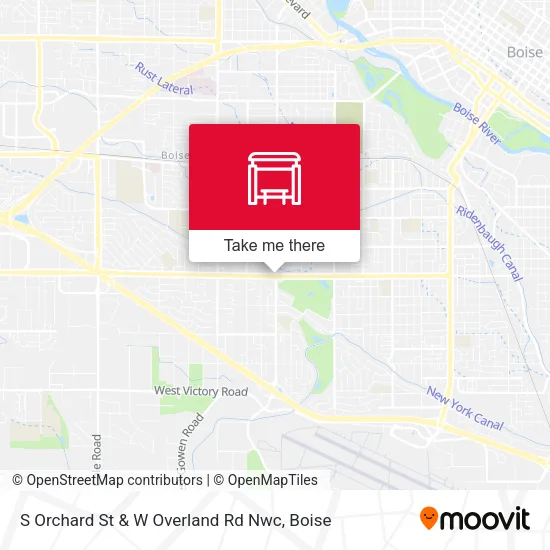 Mapa de S Orchard St & W Overland Rd Nwc