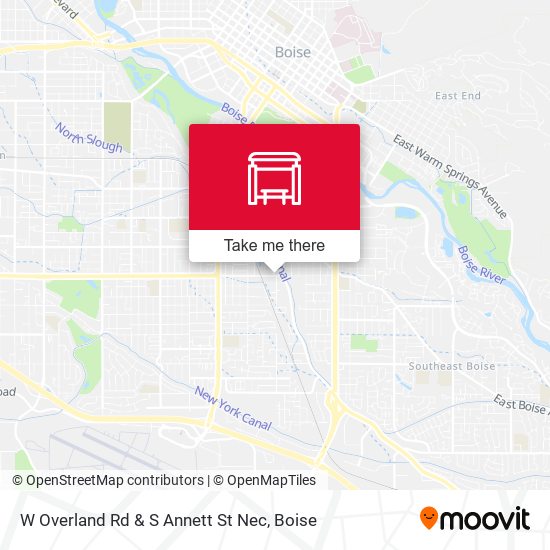 W Overland Rd & S Annett St Nec map
