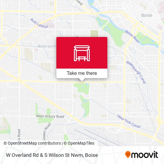 Mapa de W Overland Rd & S Wilson St Nwm