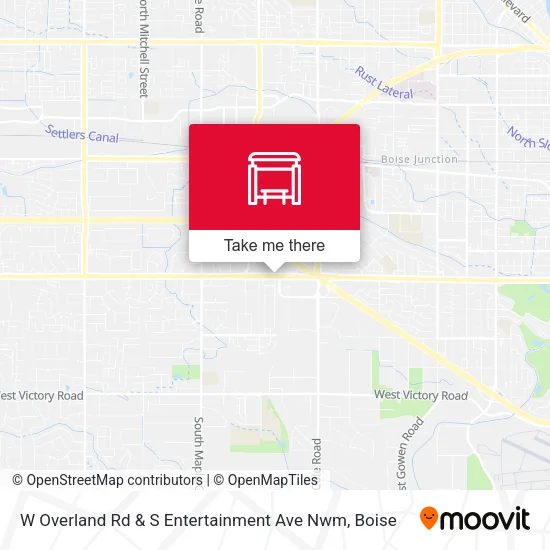 Mapa de W Overland Rd & S Entertainment Ave Nwm