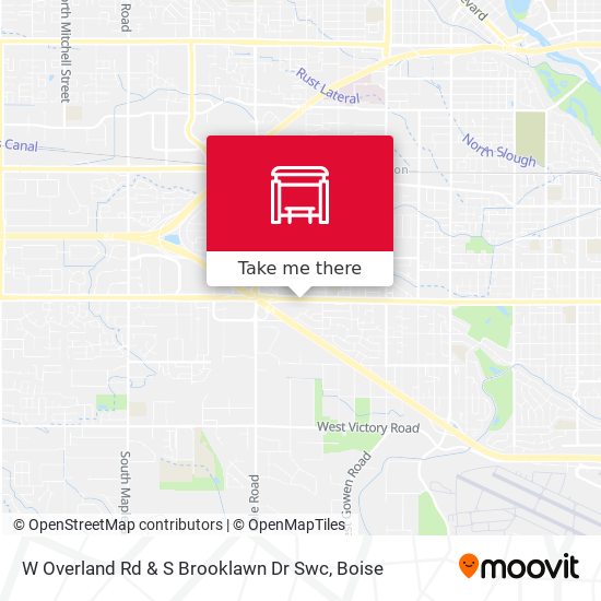 Mapa de W Overland Rd & S Brooklawn Dr Swc