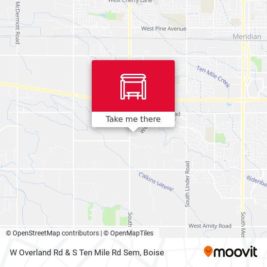 Mapa de W Overland Rd & S Ten Mile Rd Sem