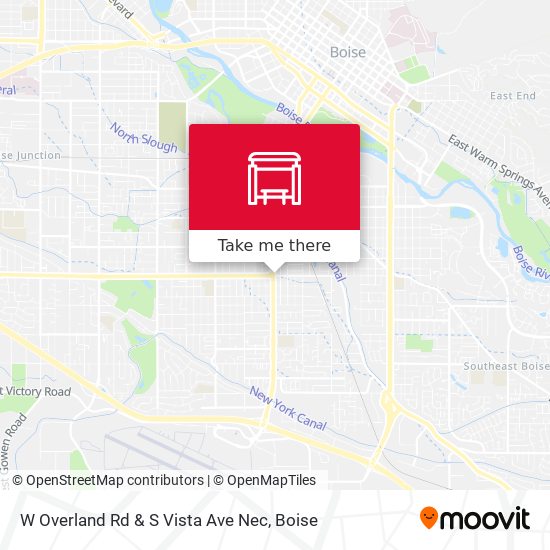W Overland Rd & S Vista Ave Nec map