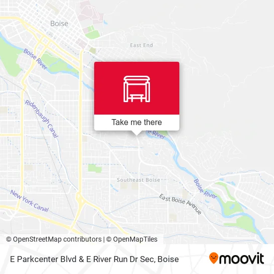 E Parkcenter Blvd & E River Run Dr Sec map