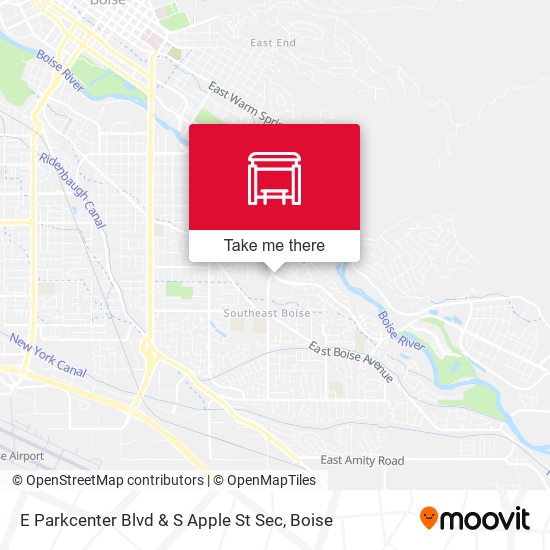 Mapa de E Parkcenter Blvd & S Apple St Sec