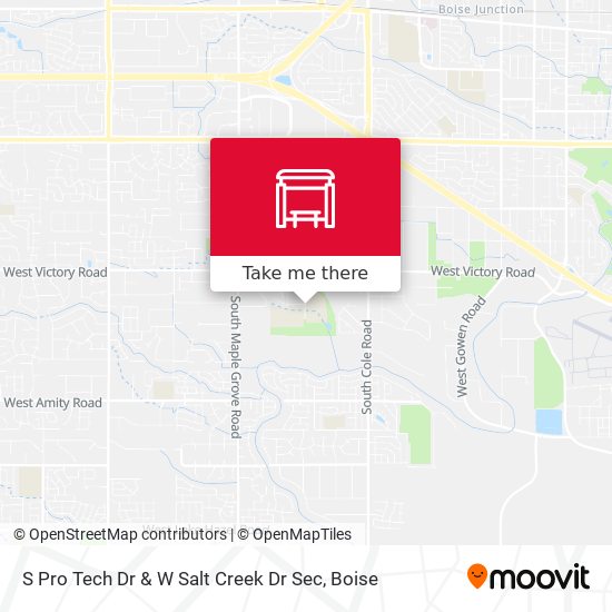 S Pro Tech Dr & W Salt Creek Dr Sec map