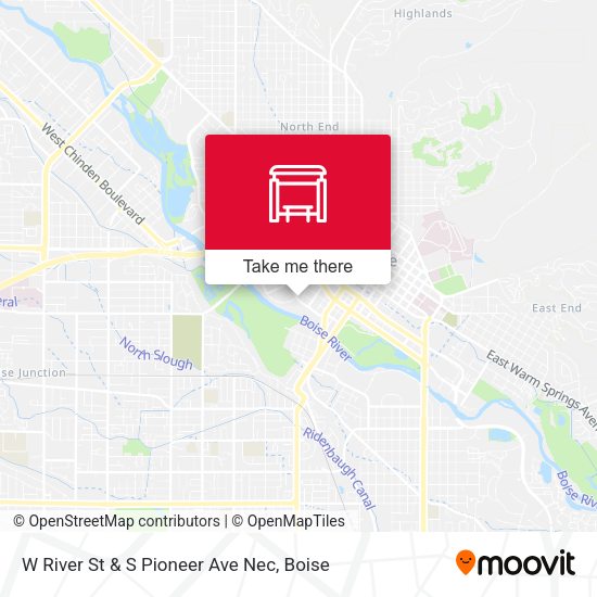 Mapa de W River St & S Pioneer Ave Nec