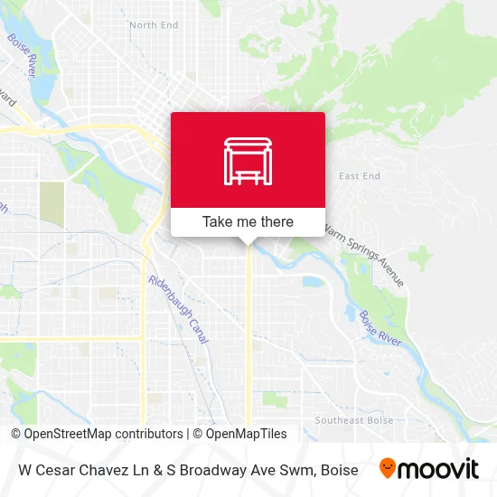 W Cesar Chavez Ln & S Broadway Ave Swm map