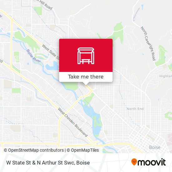 W State St & N Arthur St Swc map