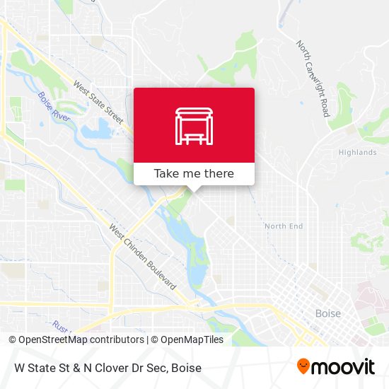 W State St & N Clover Dr Sec map
