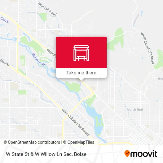 Mapa de W State St & W Willow Ln Sec
