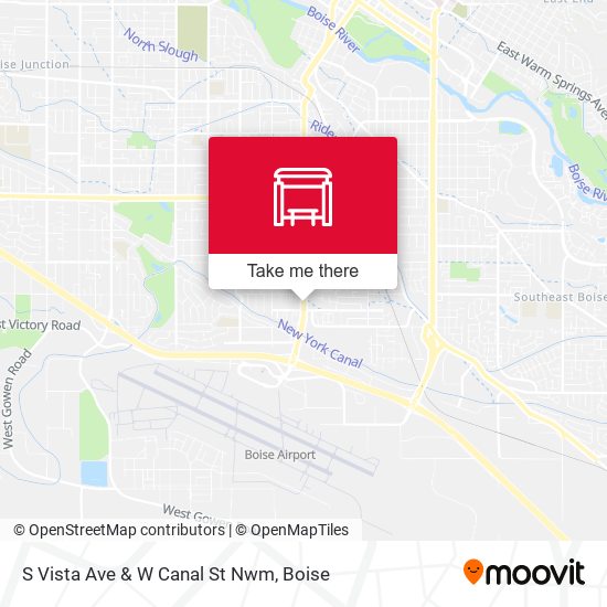 S Vista Ave & W Canal St Nwm map