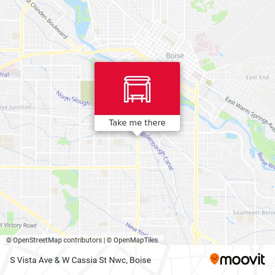 S Vista Ave & W Cassia St Nwc map