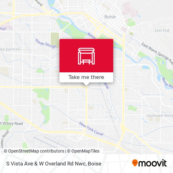 S Vista Ave & W Overland Rd Nwc map