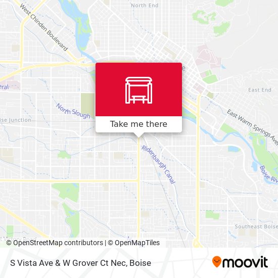 Mapa de S Vista Ave & W Grover Ct Nec