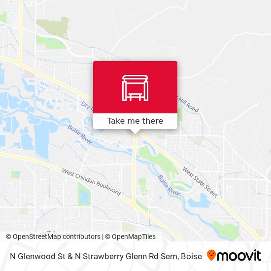 N Glenwood St & N Strawberry Glenn Rd Sem map