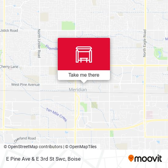 Mapa de E Pine Ave & E 3rd St Swc