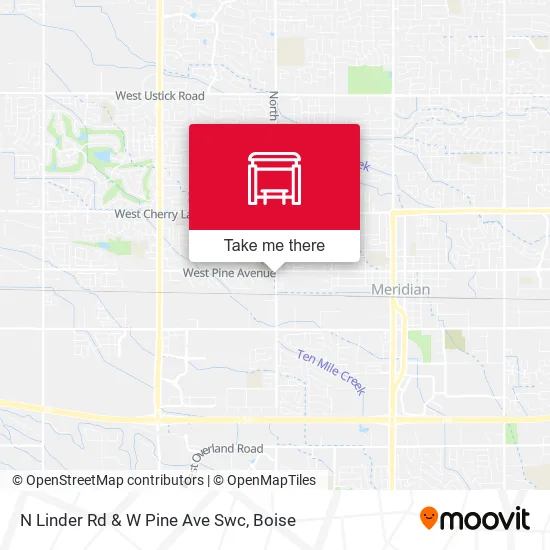 Mapa de N Linder Rd & W Pine Ave Swc