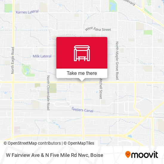 Mapa de W Fairview Ave & N Five Mile Rd Nwc