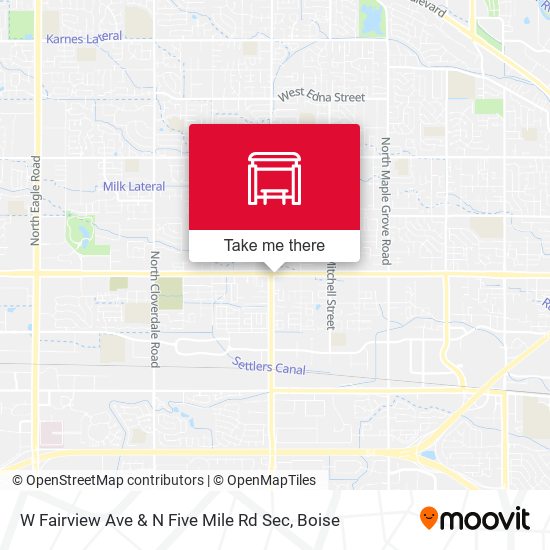 Mapa de W Fairview Ave & N Five Mile Rd Sec