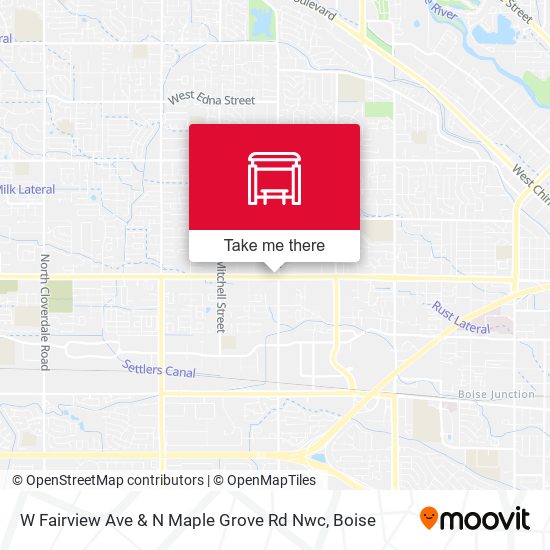 W Fairview Ave & N Maple Grove Rd Nwc map
