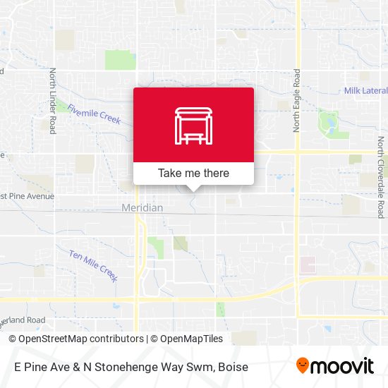 E Pine Ave & N Stonehenge Way Swm map