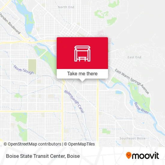 Mapa de Boise State Transit Center
