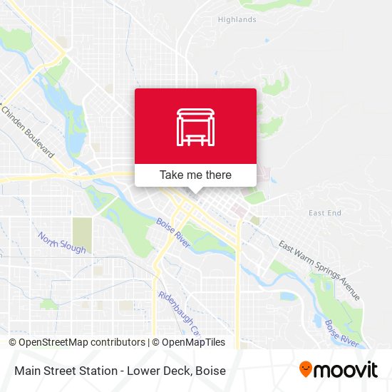 Main Street Station - Lower Deck map