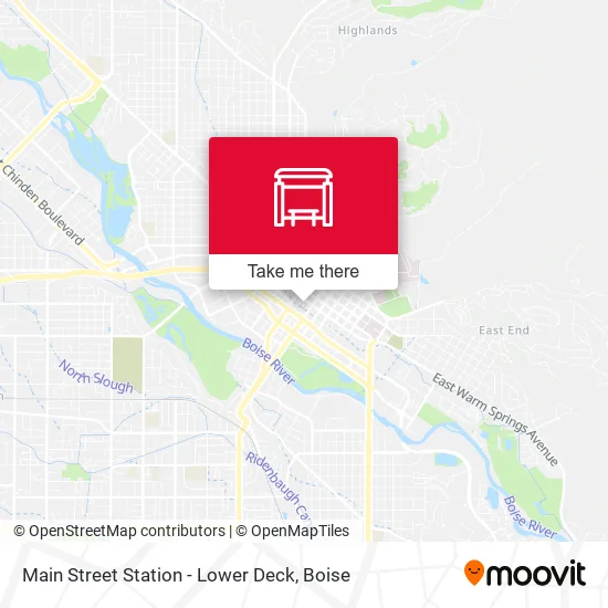 Main Street Station - Lower Deck map