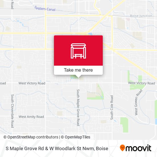S Maple Grove Rd & W Woodlark St Nwm map
