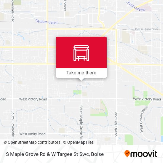 S Maple Grove Rd & W Targee St Swc map