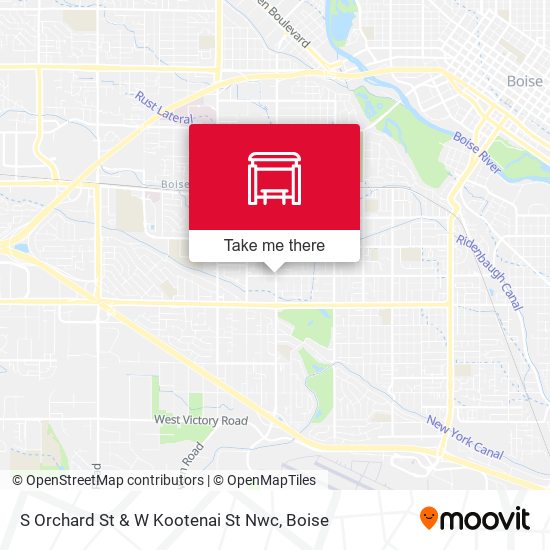 S Orchard St & W Kootenai St Nwc map