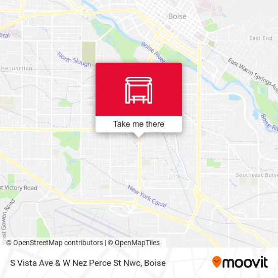 Mapa de S Vista Ave & W Nez Perce St Nwc