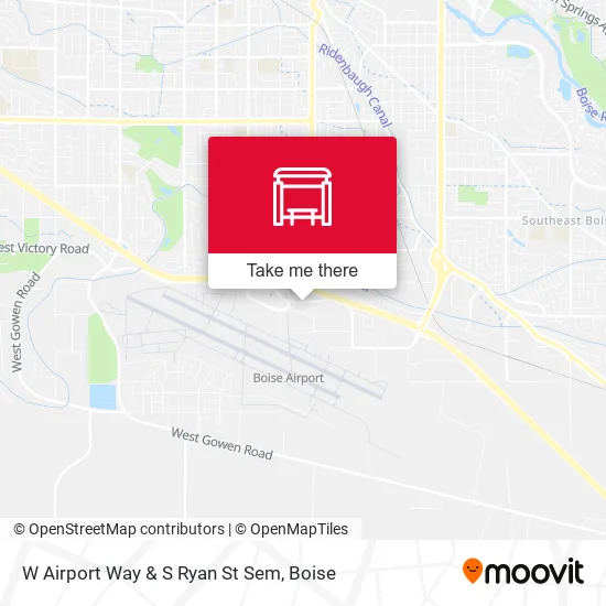 Mapa de W Airport Way & S Ryan St Sem