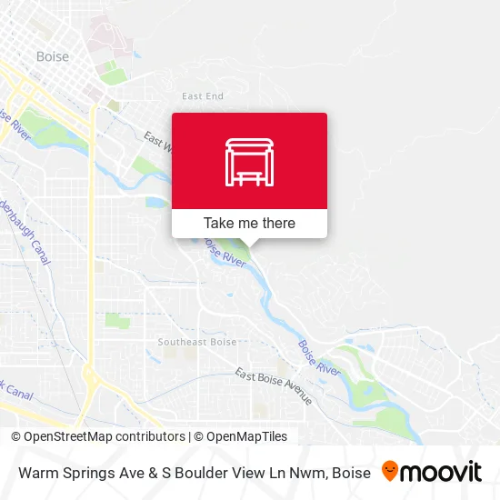 Mapa de Warm Springs Ave & S Boulder View Ln Nwm