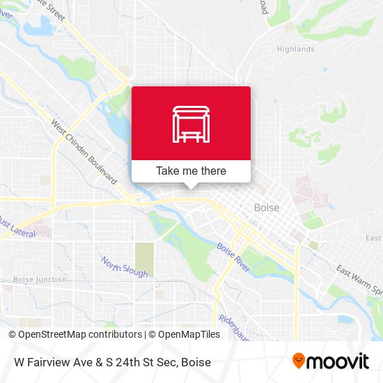 W Fairview Ave & S 24th St Sec map