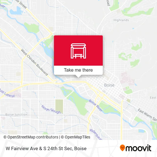 W Fairview Ave & S 24th St Sec map