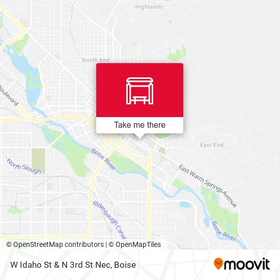 Mapa de W Idaho St & N 3rd St Nec