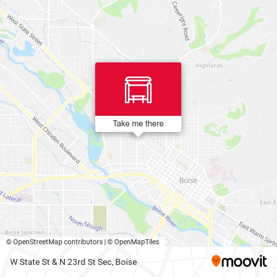 Mapa de W State St & N 23rd St Sec