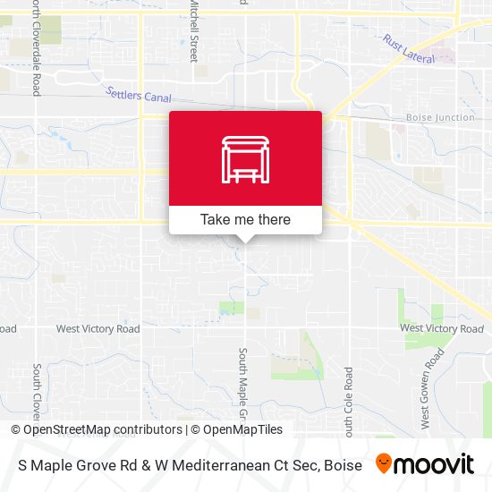 S Maple Grove Rd & W Mediterranean Ct Sec map