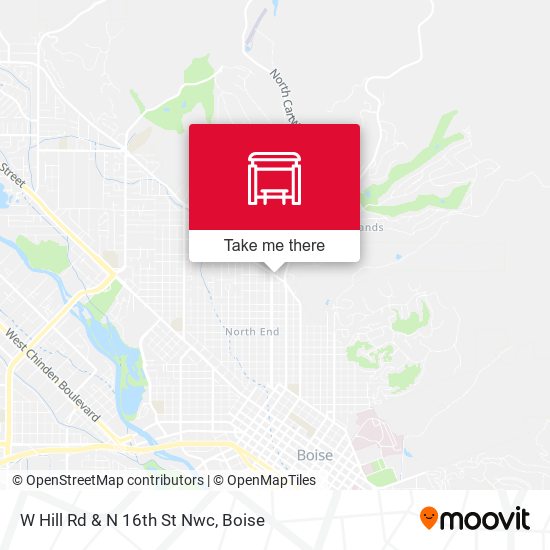 Mapa de W Hill Rd & N 16th St Nwc