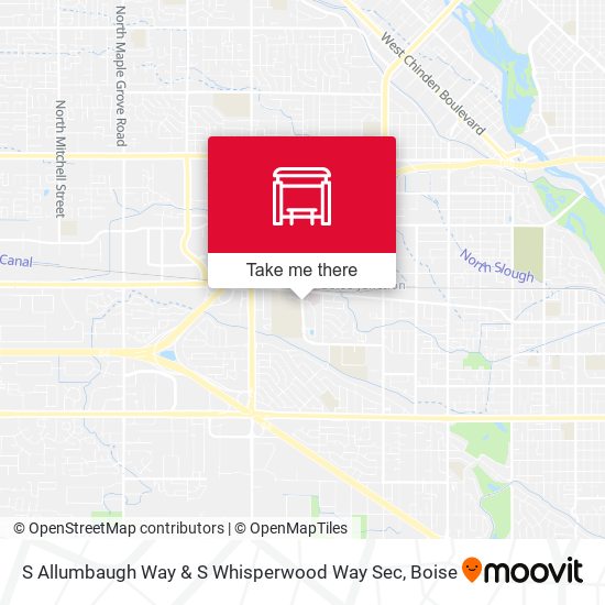 Mapa de S Allumbaugh Way & S Whisperwood Way Sec