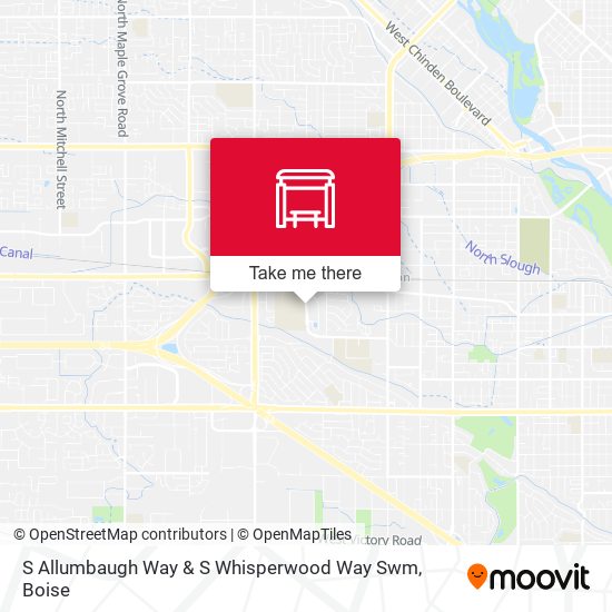 S Allumbaugh Way & S Whisperwood Way Swm map