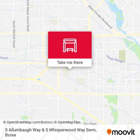 S Allumbaugh Way & S Whisperwood Way Swm map