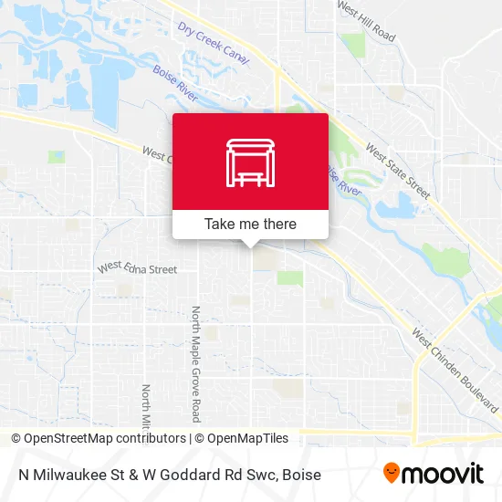 Mapa de N Milwaukee St & W Goddard Rd Swc