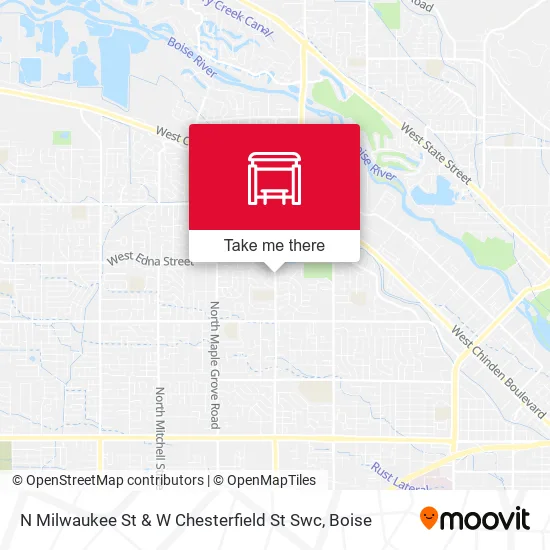 Mapa de N Milwaukee St & W Chesterfield St Swc