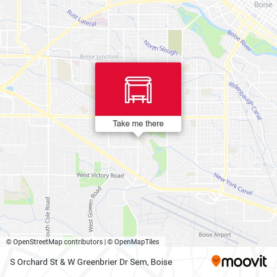 Mapa de S Orchard St & W Greenbrier Dr Sem